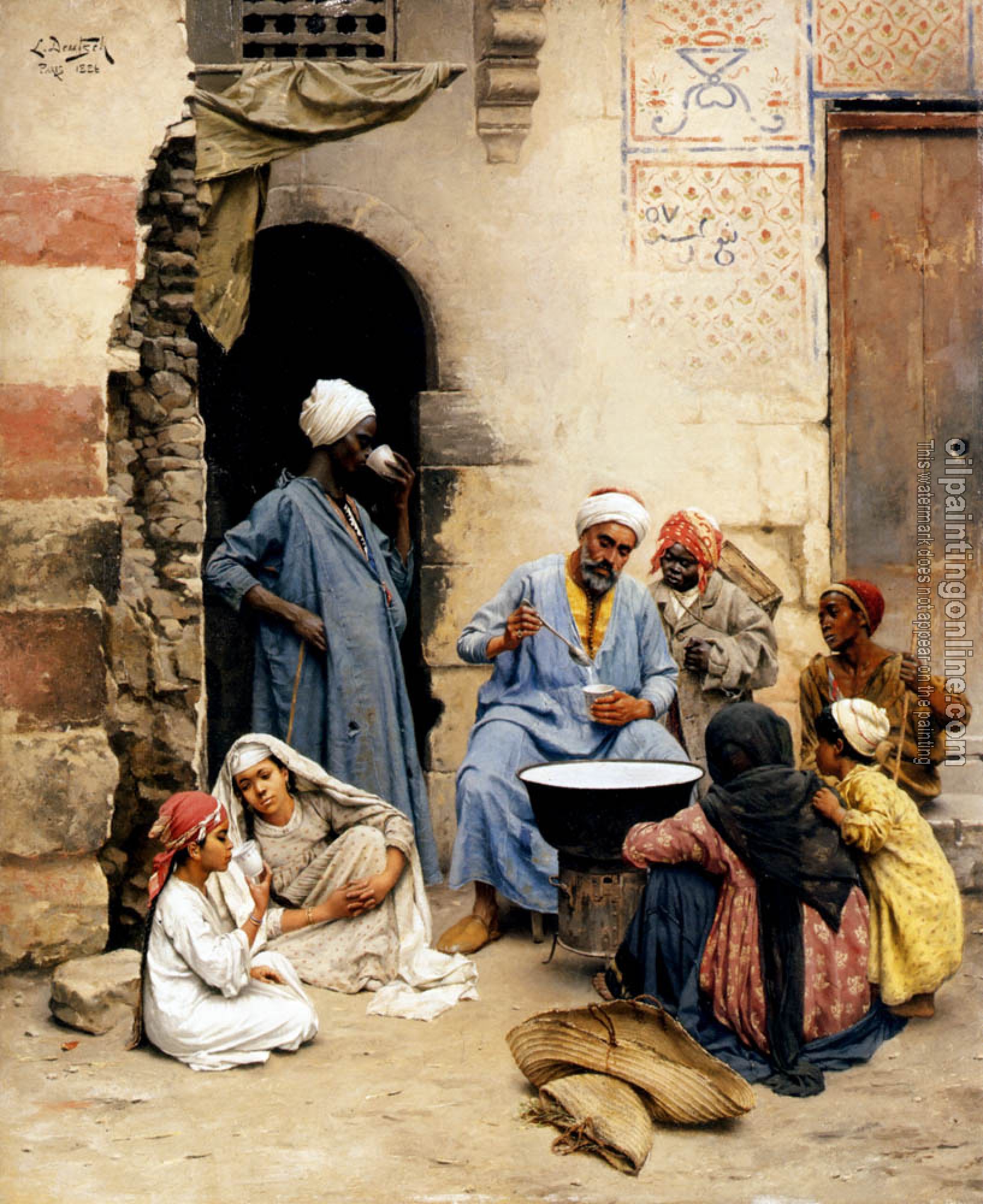 Deutsch, Ludwig - The sahleb vendor, Cairo